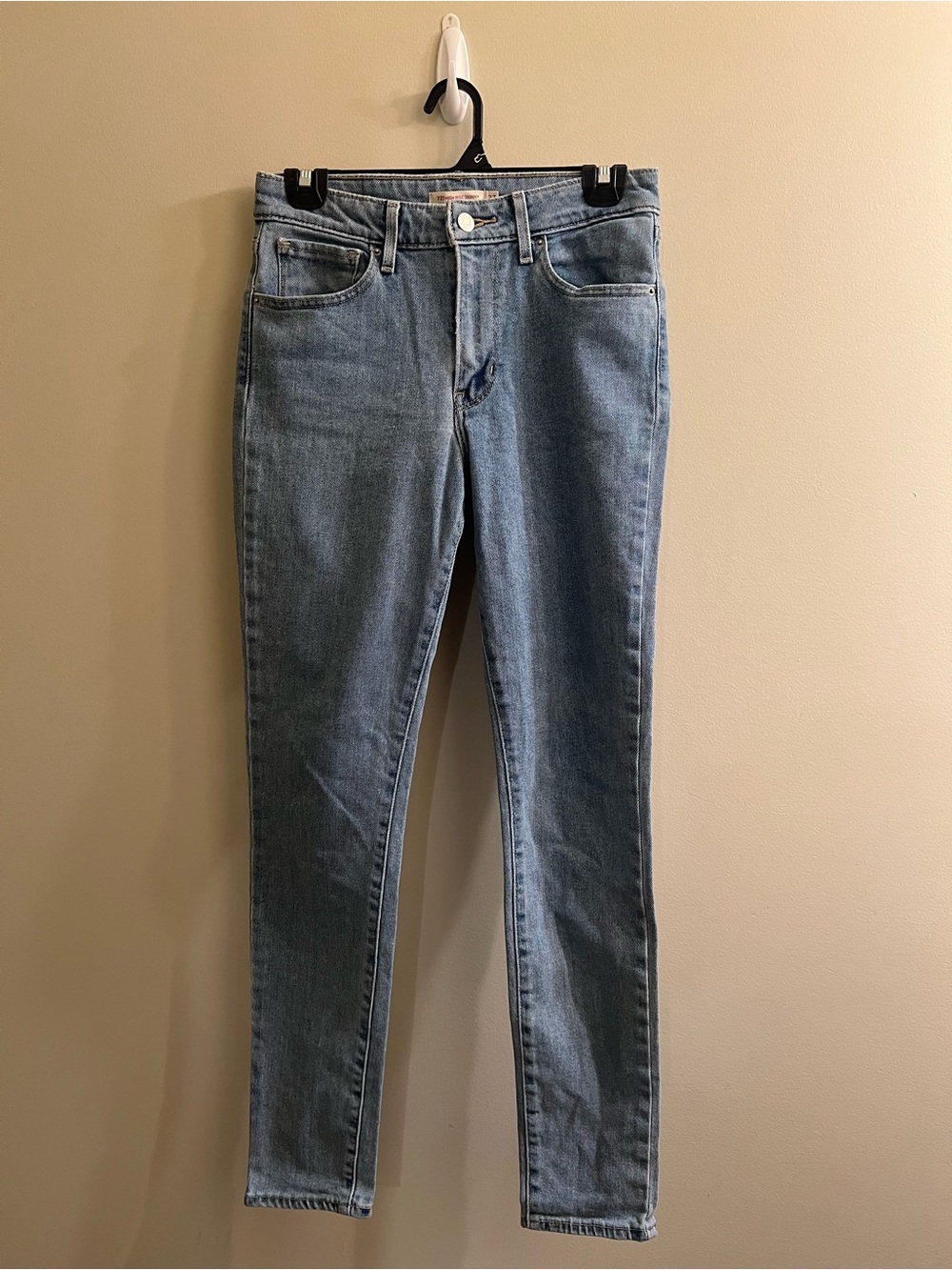 Levis 721 High Rise Skinny Jeans Women's Medium Wash Blue Denim Pants Size 27